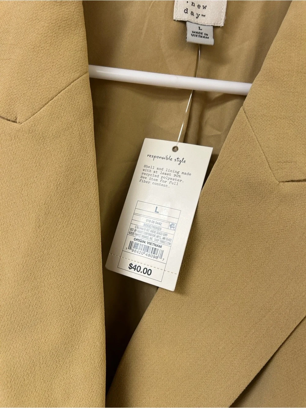 NWT A New Day Double Breasted Blazer Oversized
